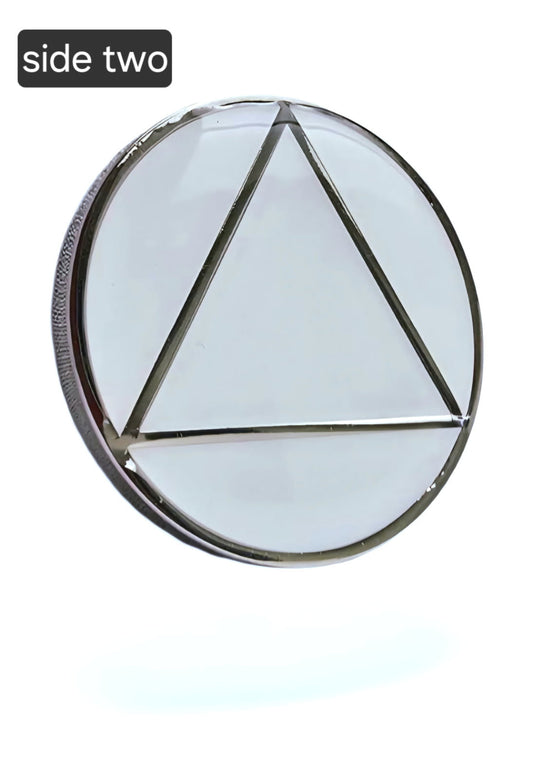 3 Year Sobriety chip- 3 Year Sobriety Coin- 3 Year AA Chips - Three AA 3 Year - AA Anniversary Token - 3 Year Medallion